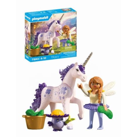 Playmobil - Jucarie de rol Figurina de colectie unicornul Lucky Lavender si zana - imagine 7